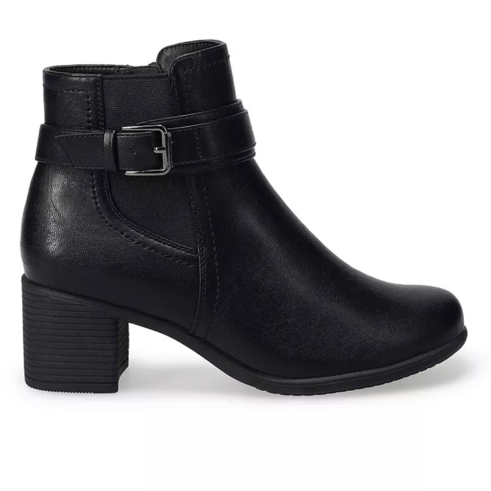 NWT Croft & Barrow® Fenix Women's Ankle Boots, Black, Size 9 WIDE